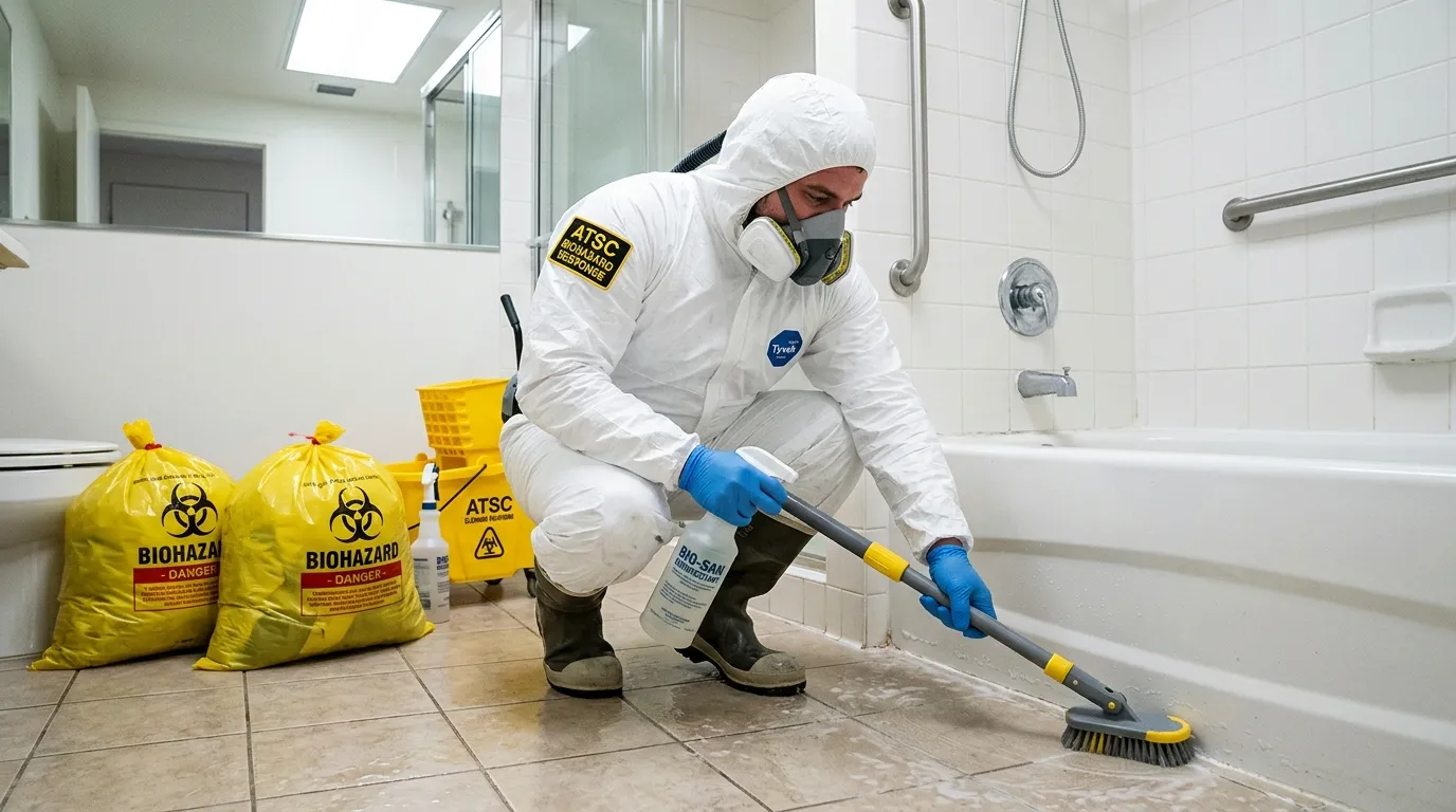 Decontamination equipment deployed for Blood Cleanup in Pineville